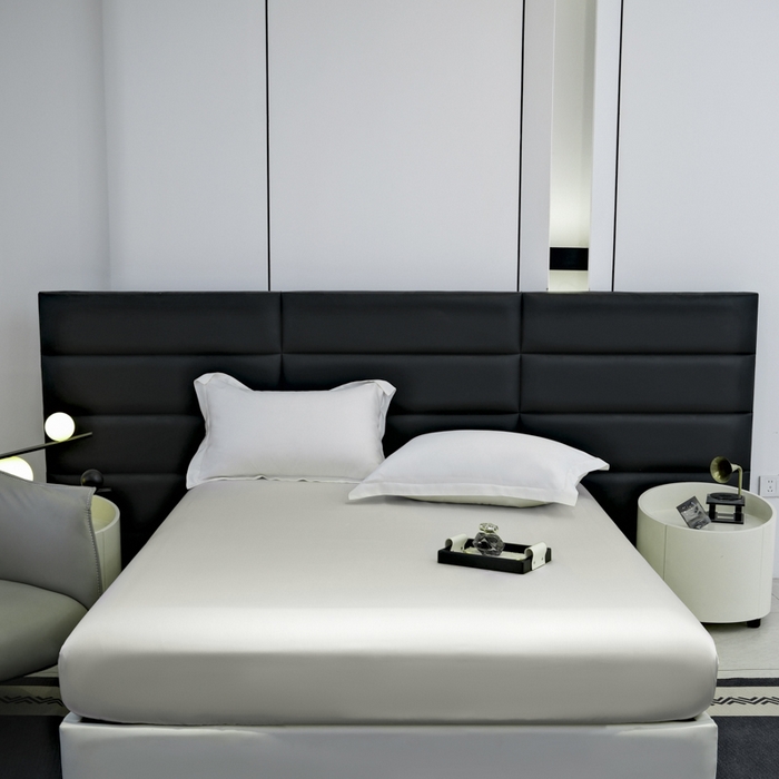 91家纺网 家纺一手货源 找家纺 宜家坊 2026春夏新款莱赛尔天丝夏被嵌绳款数码印花单床笠单床单 星灰色