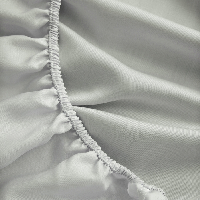 91家纺网 家纺一手货源 找家纺 宜家坊 2026春夏新款莱赛尔天丝夏被嵌绳款数码印花单床笠单床单 星灰色