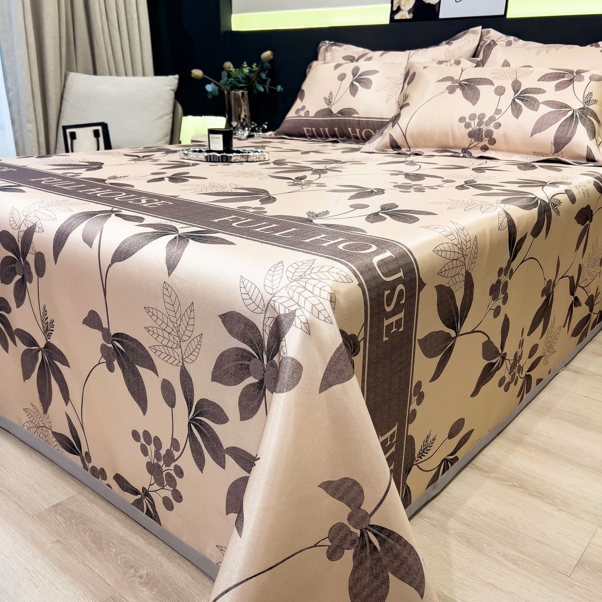 91家纺网 家纺一手货源 找家纺 许林 2026新款冰丝凉席床单款凉席三件套 莼季