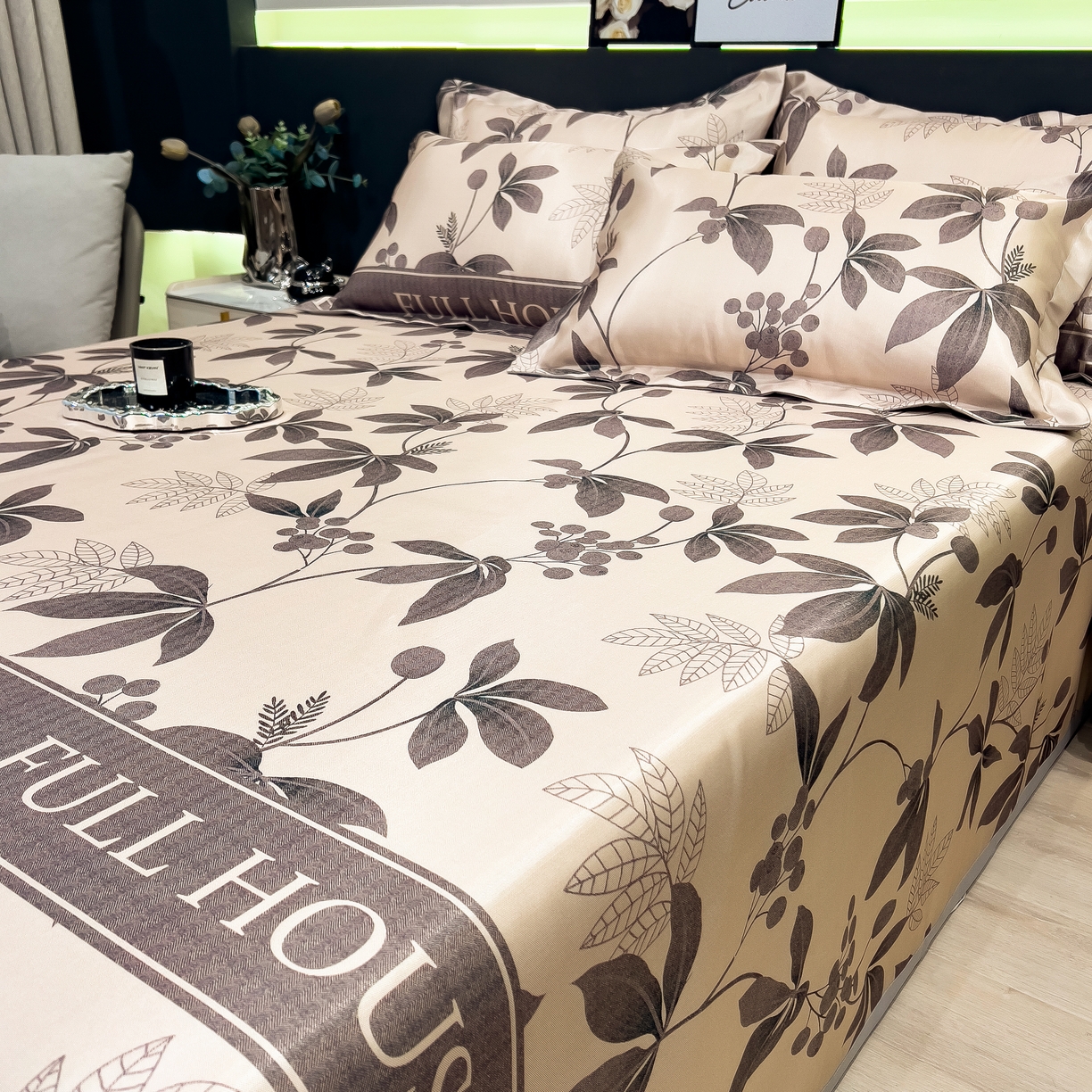 91家纺网 家纺一手货源 找家纺 许林 2026新款冰丝凉席床单款凉席三件套 莼季