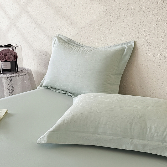 91家纺网 家纺一手货源 找家纺 （总）宜家坊 2026新款全棉60S长绒棉立体厚织提花四件套及单品