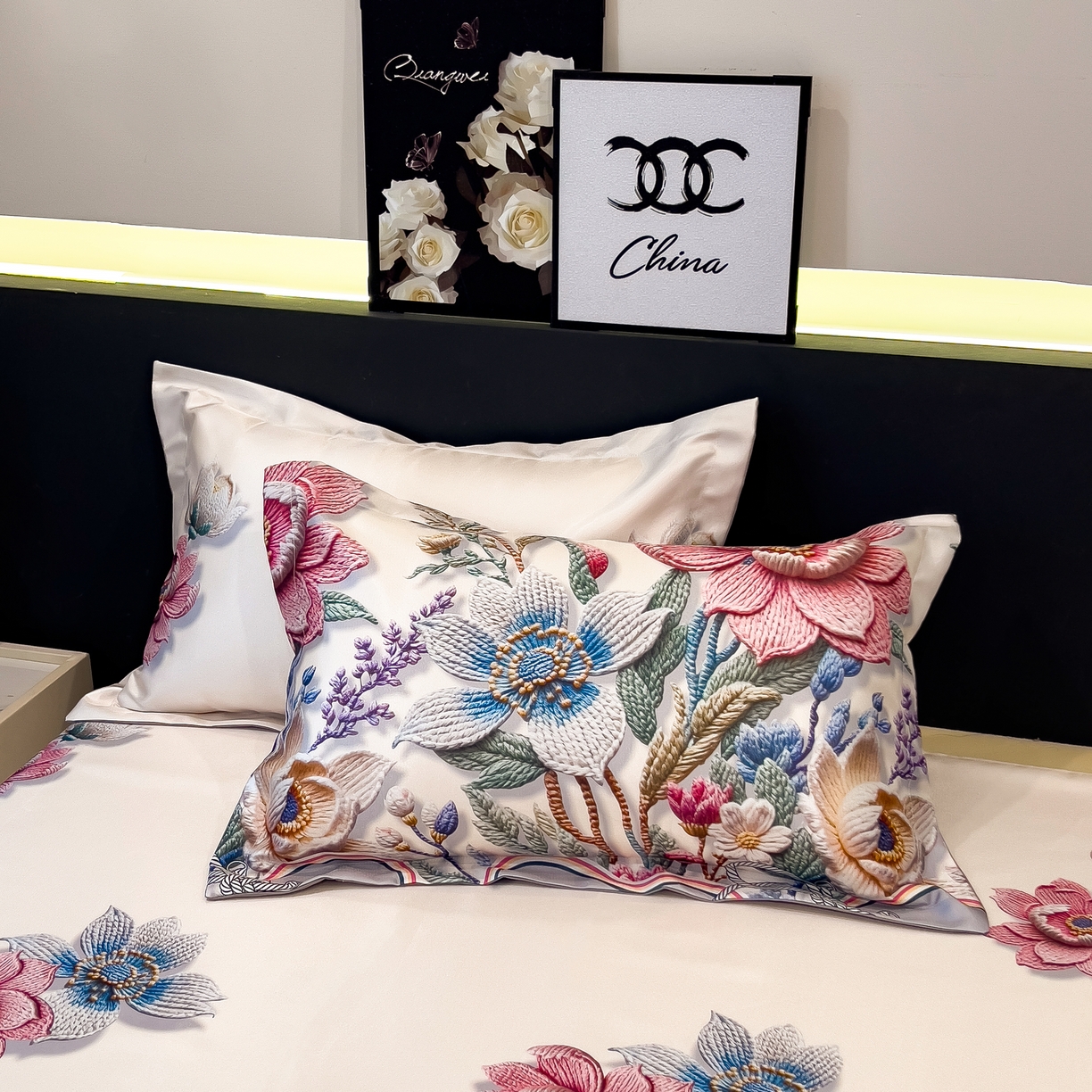 91家纺网 家纺一手货源 找家纺 许林 2026新款冰丝凉席床单款凉席三件套 橙意