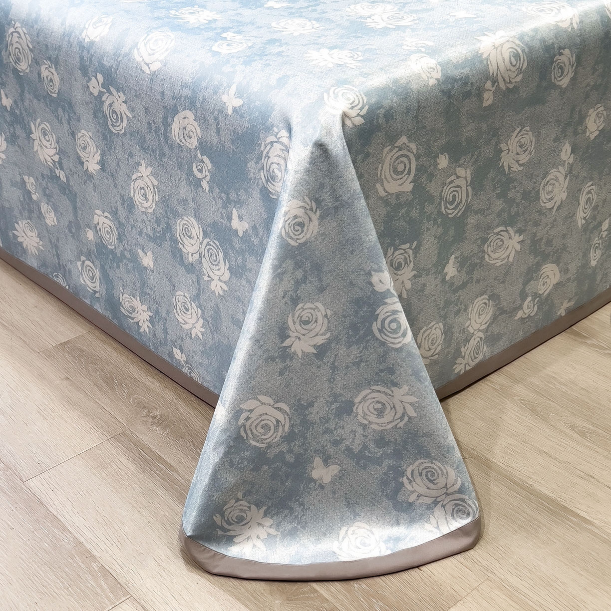 91家纺网 家纺一手货源 找家纺 许林 2026新款冰丝凉席床单款凉席三件套 初墨