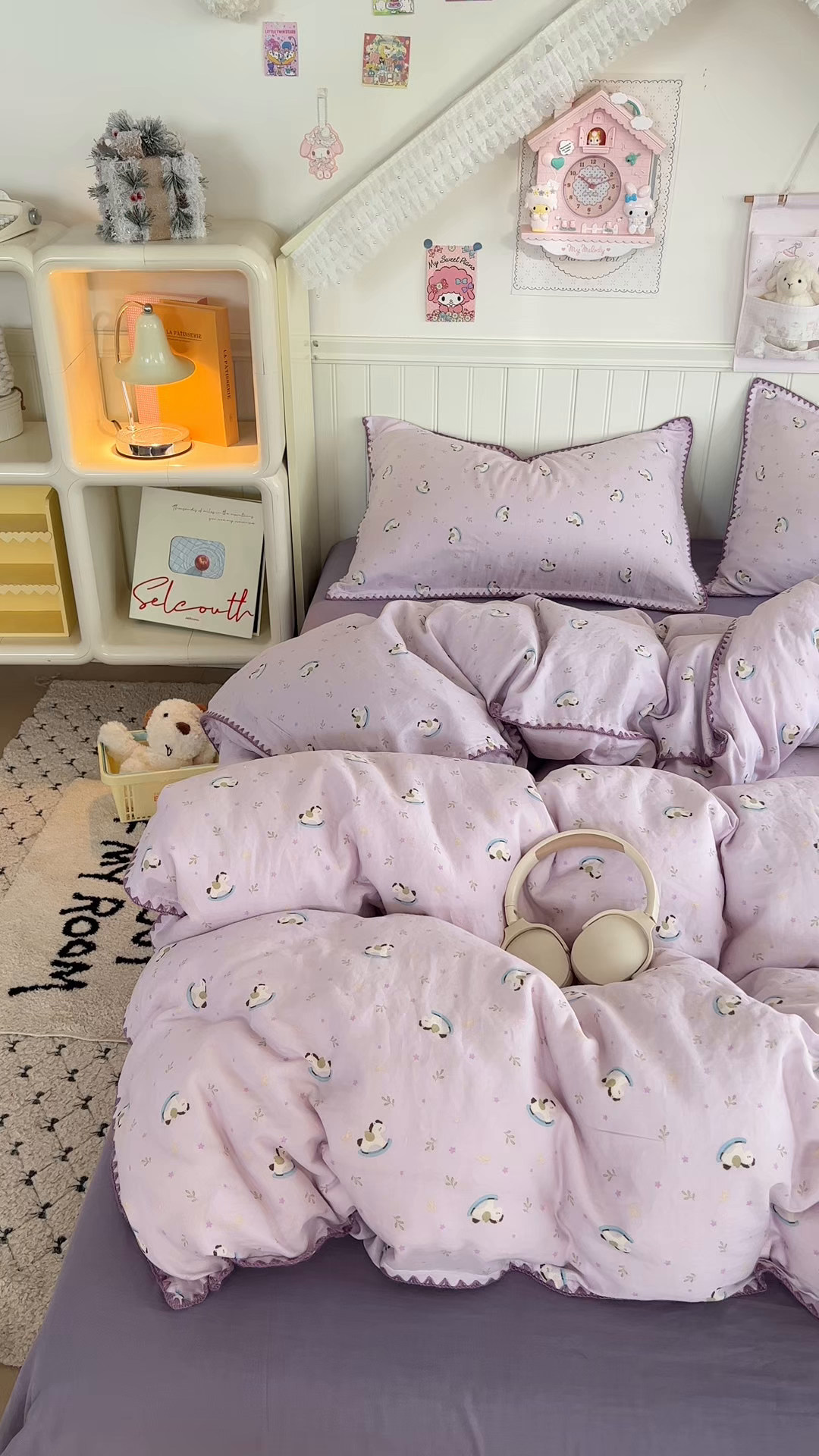 91家纺网 家纺一手货源 找家纺 （总）金丝鸟家纺 2026新款全棉纯棉双层纱贝壳边款四件套