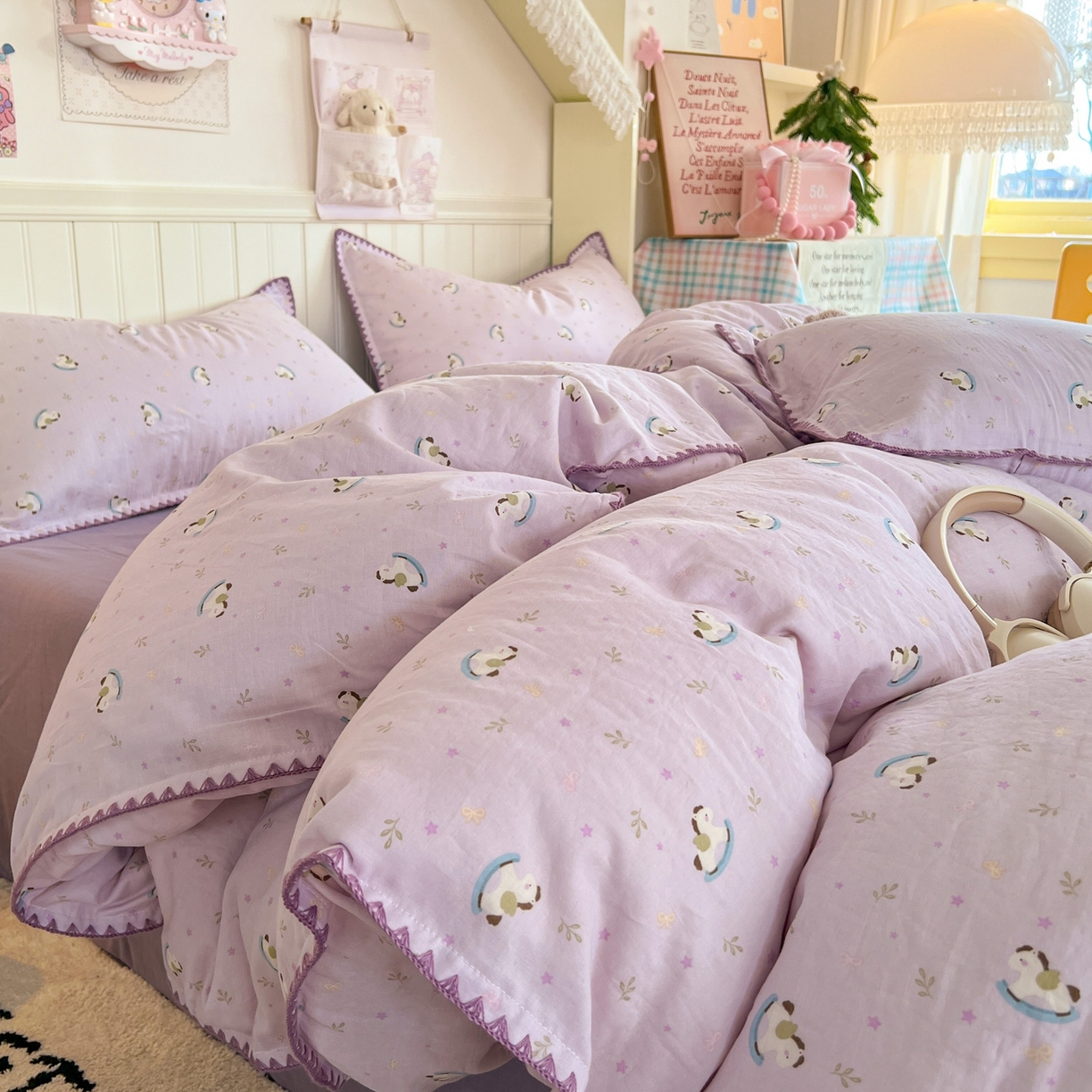 91家纺网 家纺一手货源 找家纺 （总）金丝鸟家纺 2025新款全棉纯棉色织提花婚庆四件套