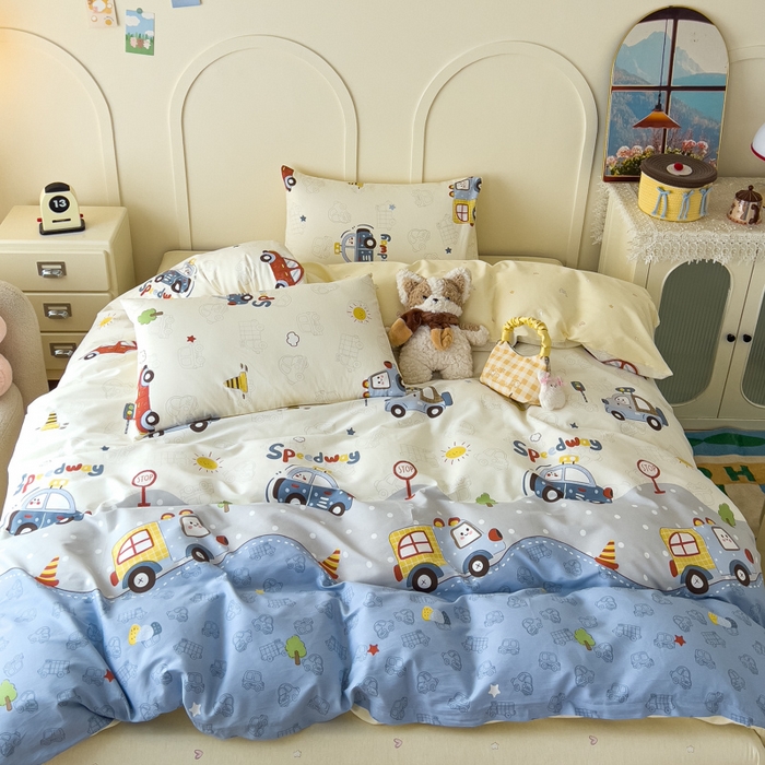 91家纺网 家纺一手货源 找家纺 （总）金丝鸟家纺 2026新款全棉纯棉斜纹特价款四件套