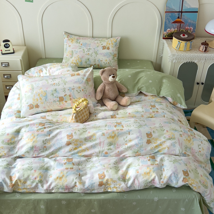 91家纺网 家纺一手货源 找家纺 （总）金丝鸟家纺 2026新款全棉纯棉斜纹特价款四件套