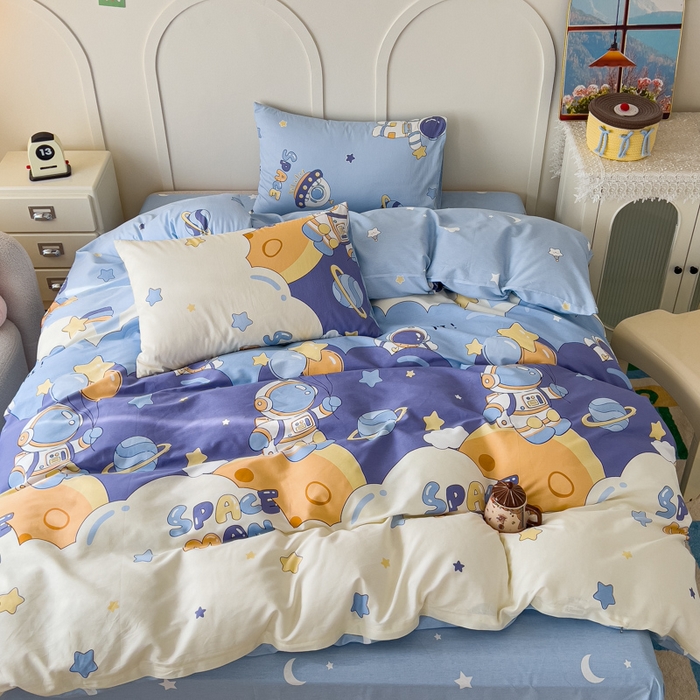 91家纺网 家纺一手货源 找家纺 （总）金丝鸟家纺 2026新款全棉纯棉斜纹特价款四件套