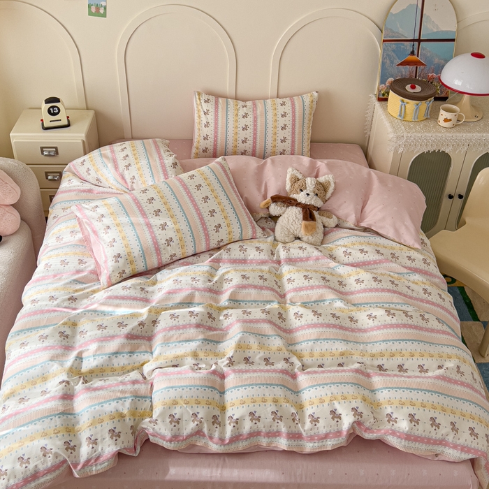 91家纺网 家纺一手货源 找家纺 （总）金丝鸟家纺 2026新款全棉纯棉斜纹特价款四件套