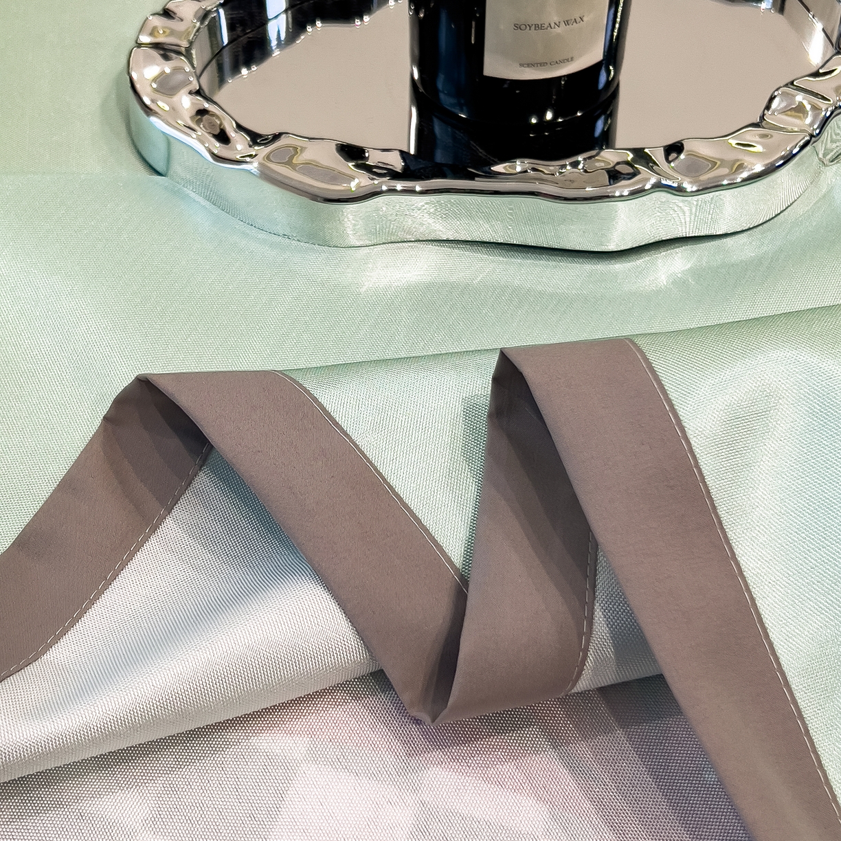 91家纺网 家纺一手货源 找家纺 许林 2026新款冰丝凉席床单款凉席三件套 晴溪