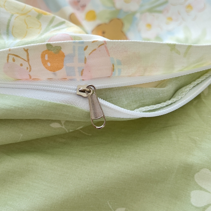 91家纺网 家纺一手货源 找家纺 金丝鸟家纺 2026新款全棉纯棉斜纹特价款四件套 春游手记