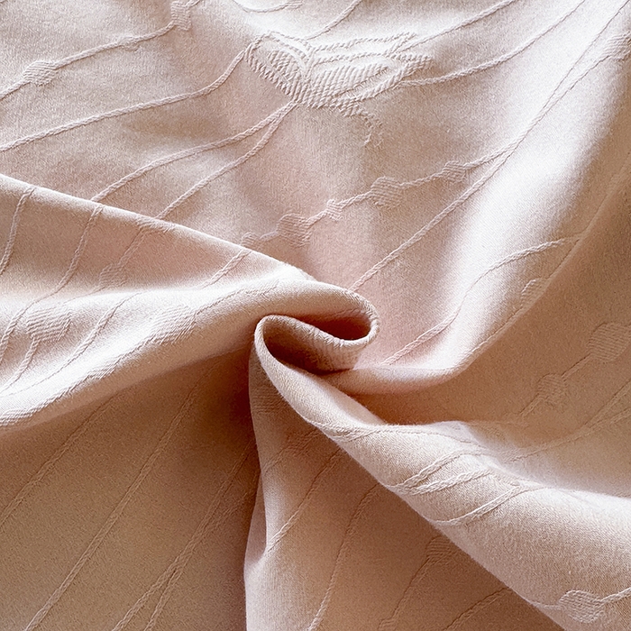 91家纺网 家纺一手货源 找家纺 宜家坊 2026新款全棉60S长绒棉立体厚织提花四件套及单品 蝶梦-唯美粉