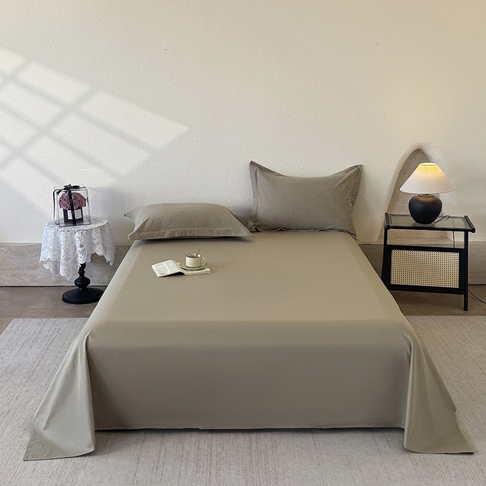 91家纺网 家纺一手货源 找家纺 宜家坊 2026新款全棉60S长绒棉立体厚织提花四件套及单品 克拉拉-金属灰