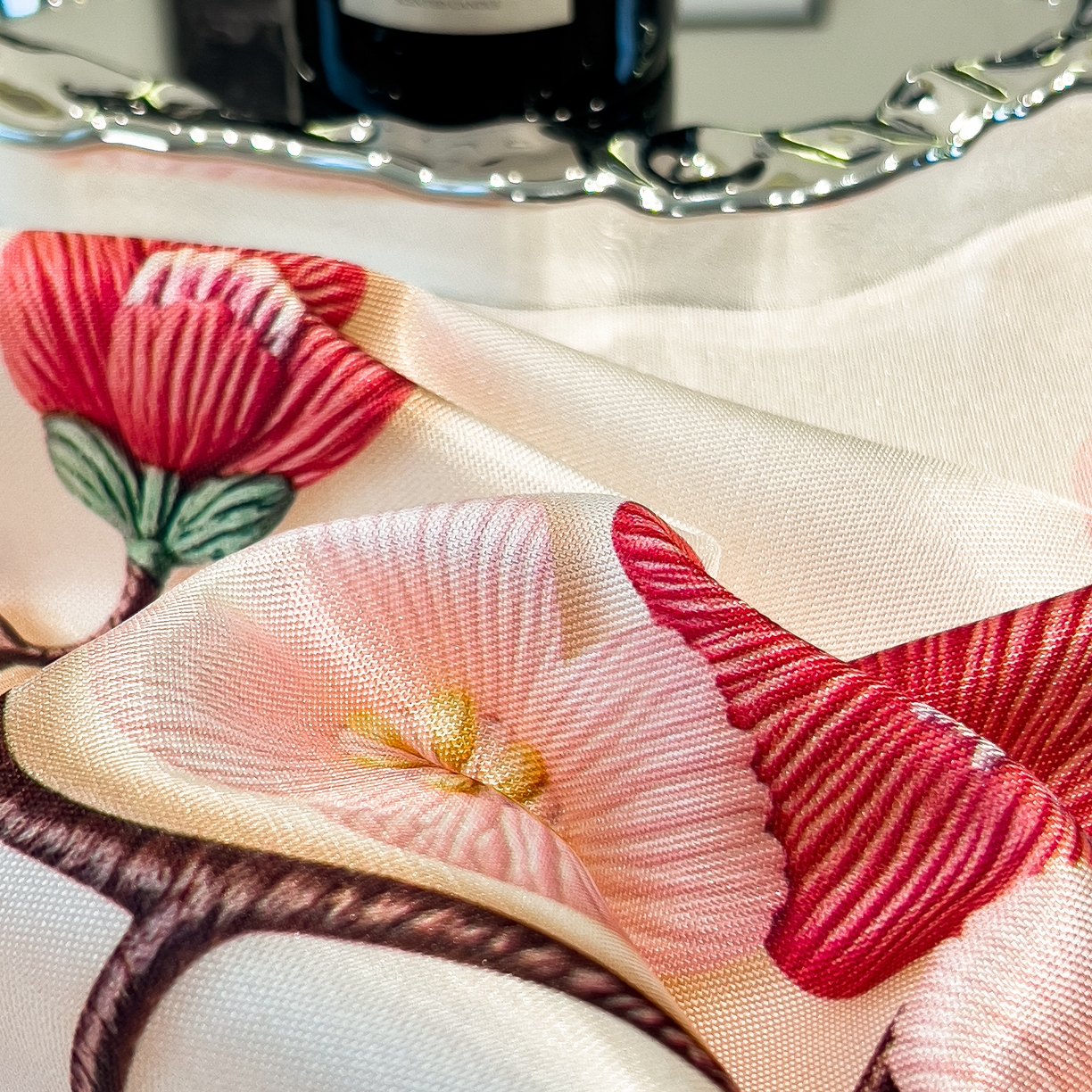 91家纺网 家纺一手货源 找家纺 许林 2026新款冰丝凉席床单款凉席三件套 桃花姬