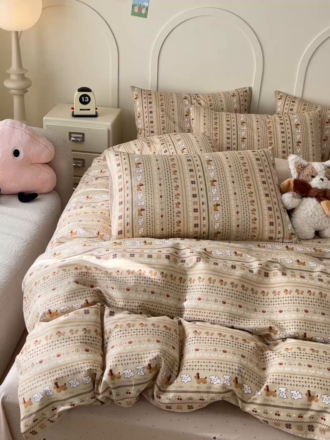 91家纺网 家纺一手货源 找家纺 金丝鸟家纺 2026新款全棉纯棉斜纹特价款四件套 南瓜小柴