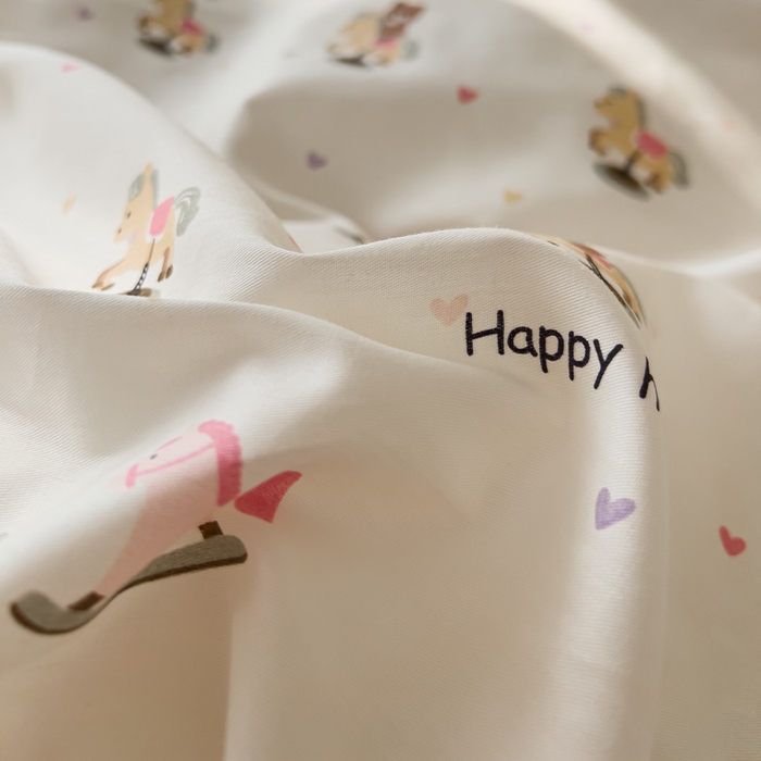 91家纺网 家纺一手货源 找家纺 金丝鸟家纺 2026新款全棉纯棉斜纹特价款四件套 跳跳马