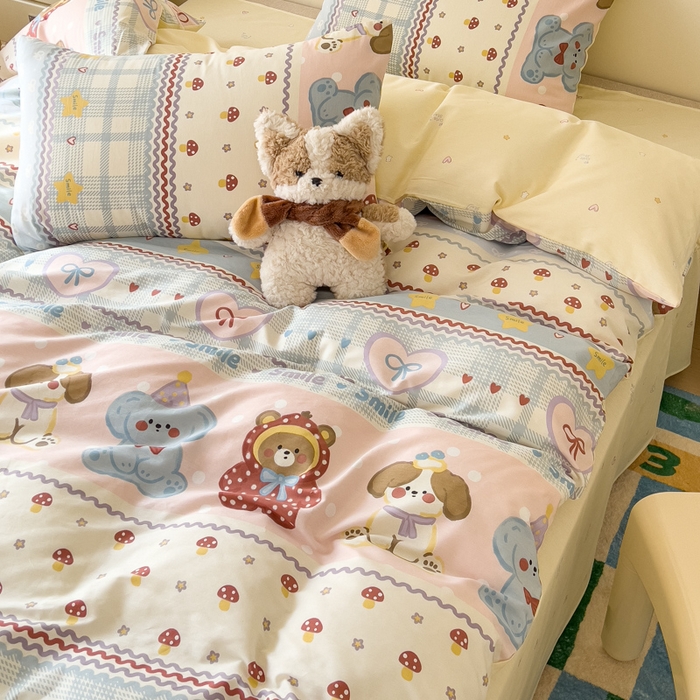 91家纺网 家纺一手货源 找家纺 金丝鸟家纺 2026新款全棉纯棉斜纹特价款四件套 围巾季节