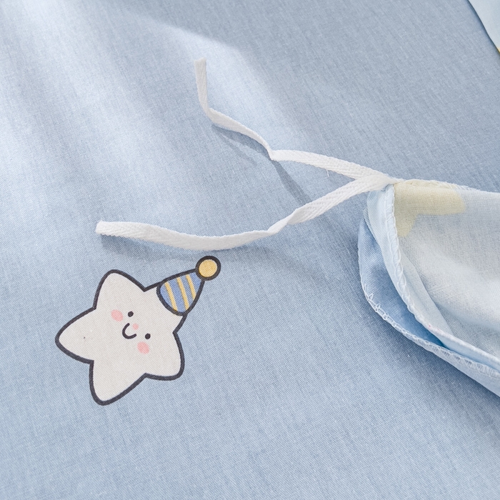 91家纺网 家纺一手货源 找家纺 金丝鸟家纺 2026新款全棉纯棉斜纹特价款四件套 星星仔的梦