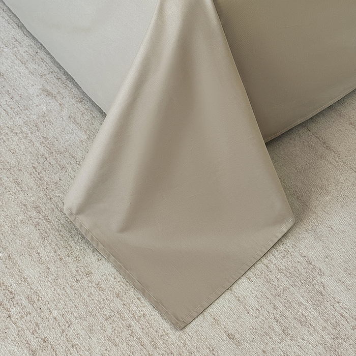 91家纺网 家纺一手货源 找家纺 宜家坊 2026新款全棉60S长绒棉立体厚织提花单床单 金属灰