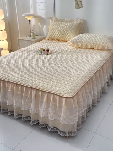 91家纺网 家纺一手货源 找家纺 （总）畅畅家纺 2026新夏季款凉感丝乳胶床裙凉席两件套三件套唯美系列