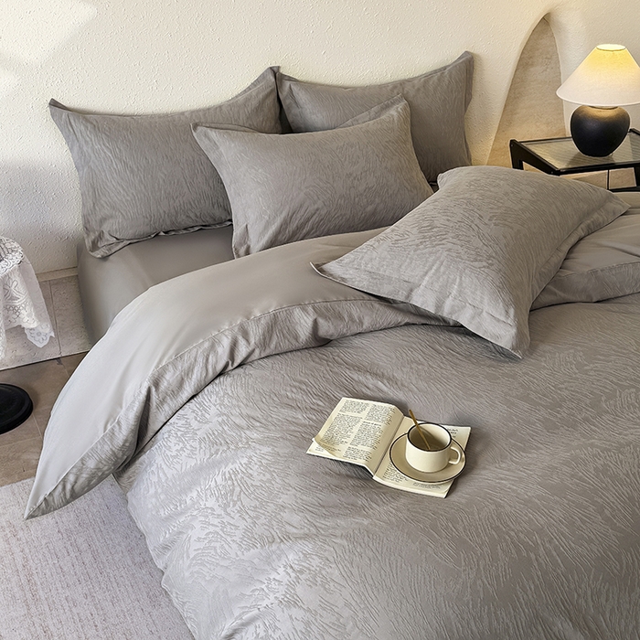 91家纺网 家纺一手货源 找家纺 （总）宜家坊 2026新款全棉60S长绒棉立体厚织提花单被套