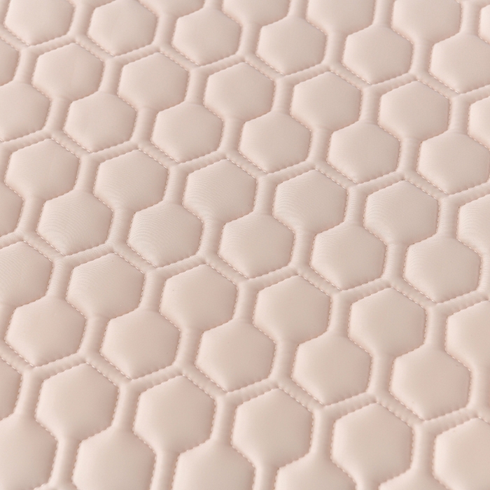 91家纺网 家纺一手货源 找家纺 畅畅家纺 2026新款凉感丝纯色双层边乳胶床裙凉席两件套三件套足球花系列 足球花-香妃粉