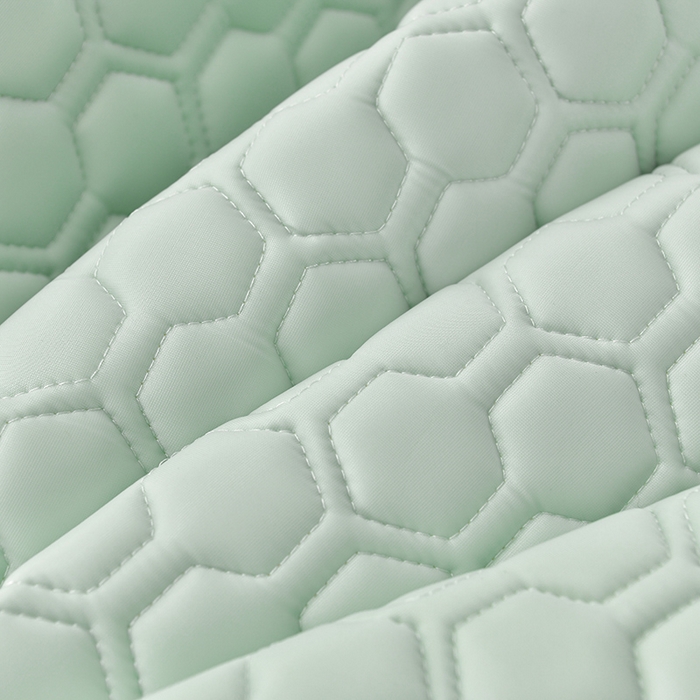 91家纺网 家纺一手货源 找家纺 畅畅家纺 2026新款凉感丝纯色双层边乳胶床裙凉席两件套三件套足球花系列 足球花-清新绿