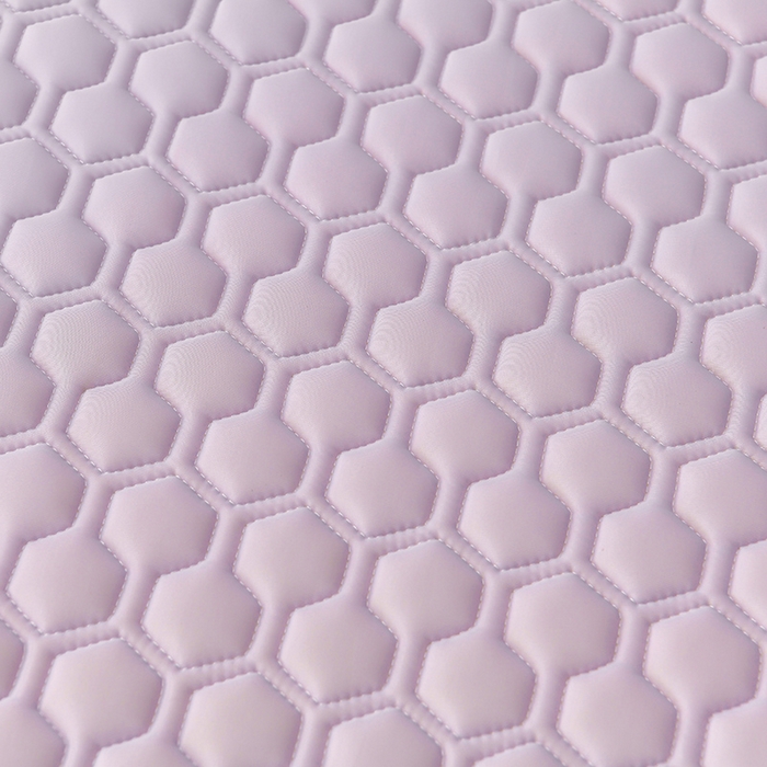 91家纺网 家纺一手货源 找家纺 畅畅家纺 2026新款凉感丝纯色双层边乳胶床裙凉席两件套三件套足球花系列 足球花-魅紫