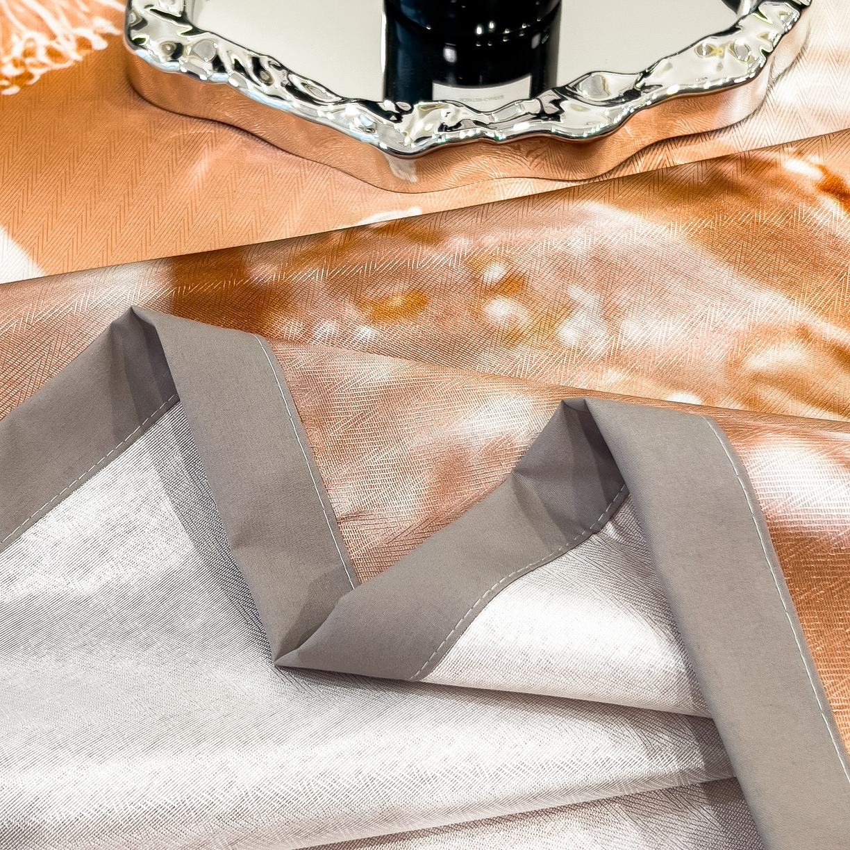 91家纺网 家纺一手货源 找家纺 许林家纺 2026爆款数码印花大版高克重冰丝凉席 浅朵