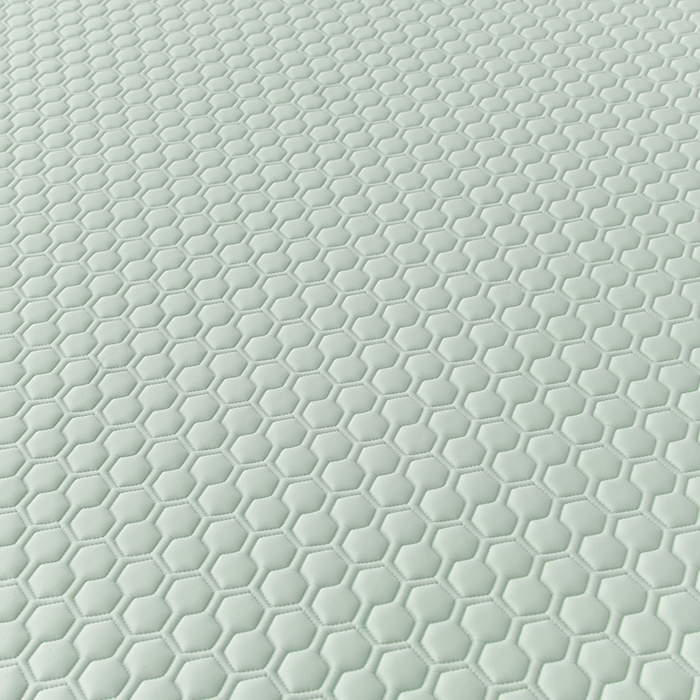 91家纺网 家纺一手货源 找家纺 畅畅家纺 2026新款凉感丝纯色双层边乳胶床裙凉席两件套三件套足球花系列 足球花-清新绿