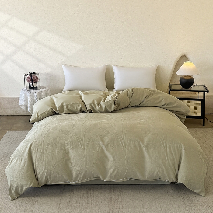 91家纺网 家纺一手货源 找家纺 （总）宜家坊 2026新款全棉60S长绒棉立体厚织提花单被套