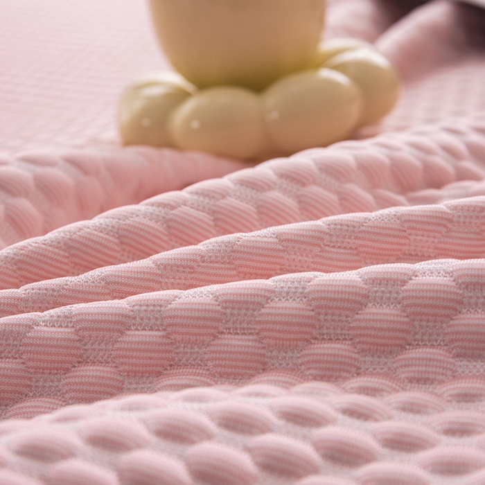 91家纺网 家纺一手货源 找家纺 优姿家纺 2025新款500克冰豆豆床裙凉席三件套 公主粉