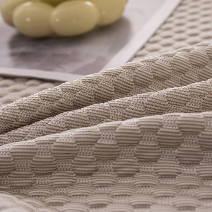 91家纺网 家纺一手货源 找家纺 优姿家纺 2025新款500克冰豆豆床裙凉席三件套 奶油咖