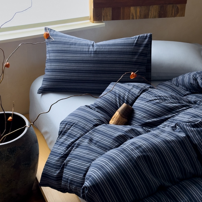 91家纺网 家纺一手货源 找家纺 （总）对白 2026春夏新款专版全棉纯棉色织水洗棉四件套-极繁主义系列