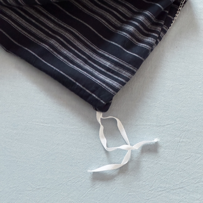 91家纺网 家纺一手货源 找家纺 对白 2026春夏新款专版全棉纯棉色织水洗棉四件套-极繁主义系列 极繁主义-藏青条纹+海蓝