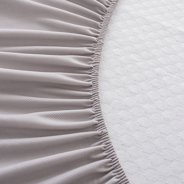 91家纺网 家纺一手货源 找家纺 优姿家纺 2025新款500克豆豆席子凉席床笠款三件套 天空蓝