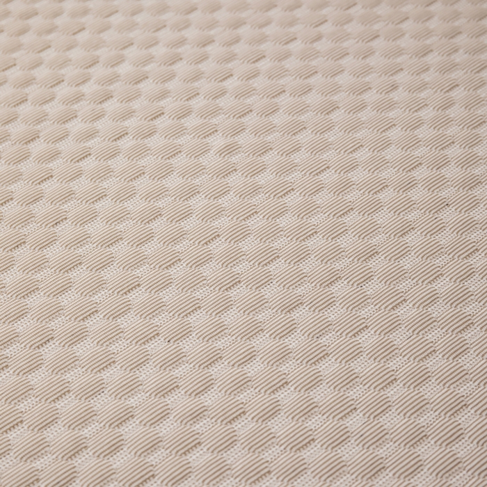 91家纺网 家纺一手货源 找家纺 优姿家纺 2025新款500克豆豆席子凉席床笠款三件套 奶油咖