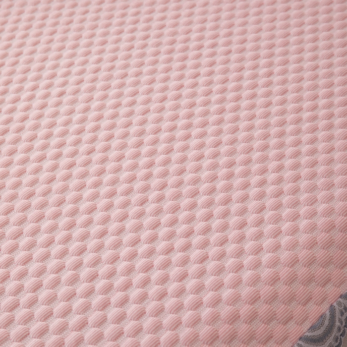 91家纺网 家纺一手货源 找家纺 优姿家纺 2025新款500克豆豆席子凉席床笠款三件套 公主粉