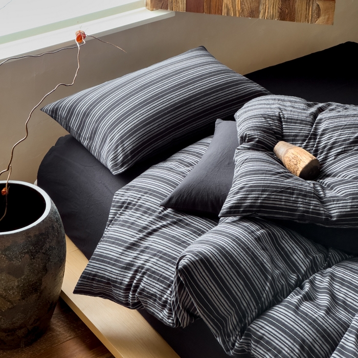 91家纺网 家纺一手货源 找家纺 （总）对白 2026春夏新款专版全棉纯棉色织水洗棉四件套-极繁主义系列