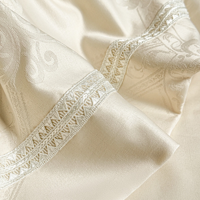 91家纺网 家纺一手货源 找家纺 豪美鑫 2026新款亲肤棉提花四件套-奥莉维亚 奥莉维亚-香槟