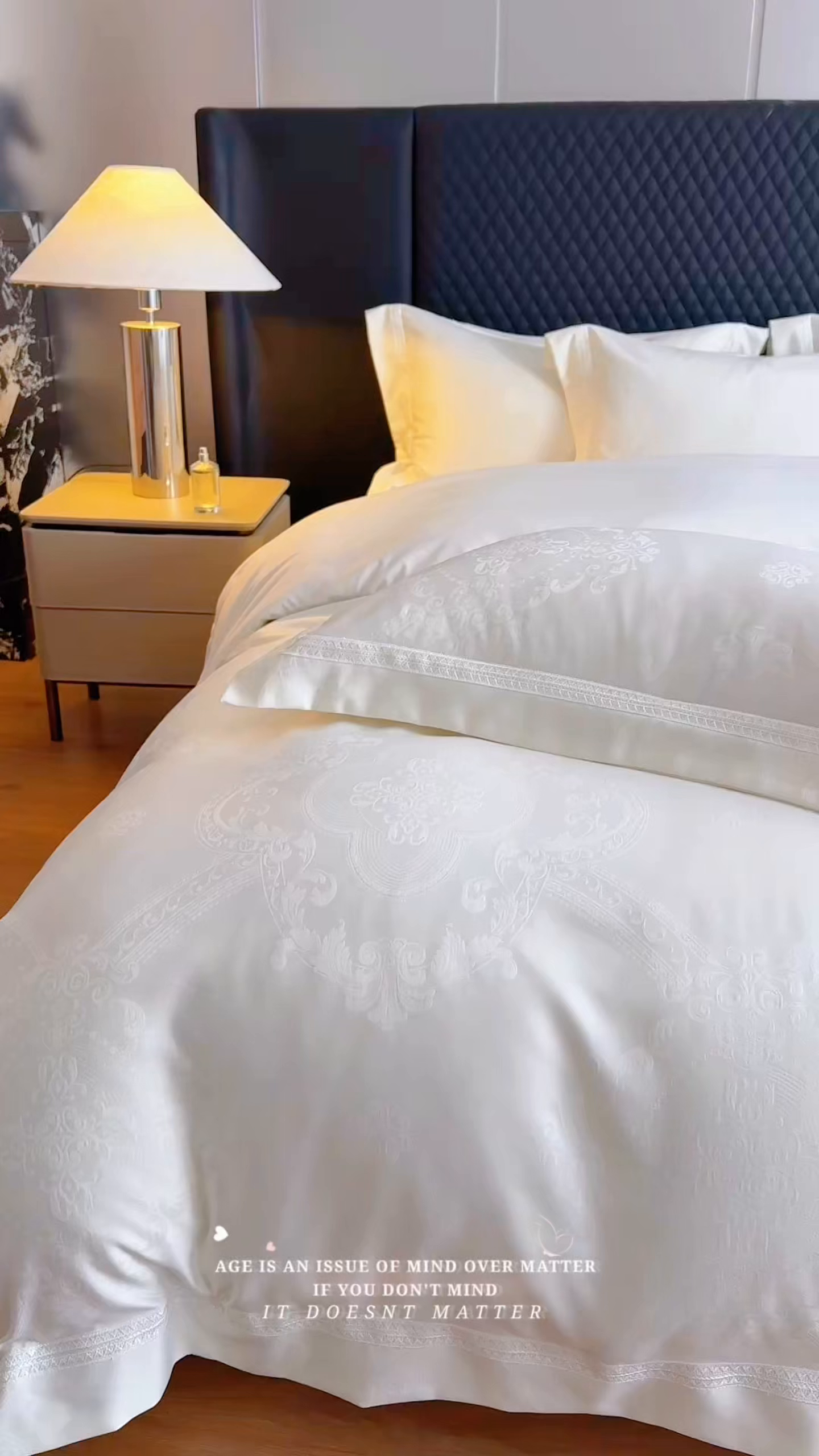 91家纺网 家纺一手货源 找家纺 豪美鑫 2026新款亲肤棉提花四件套-奥莉维亚 奥莉维亚-奶白