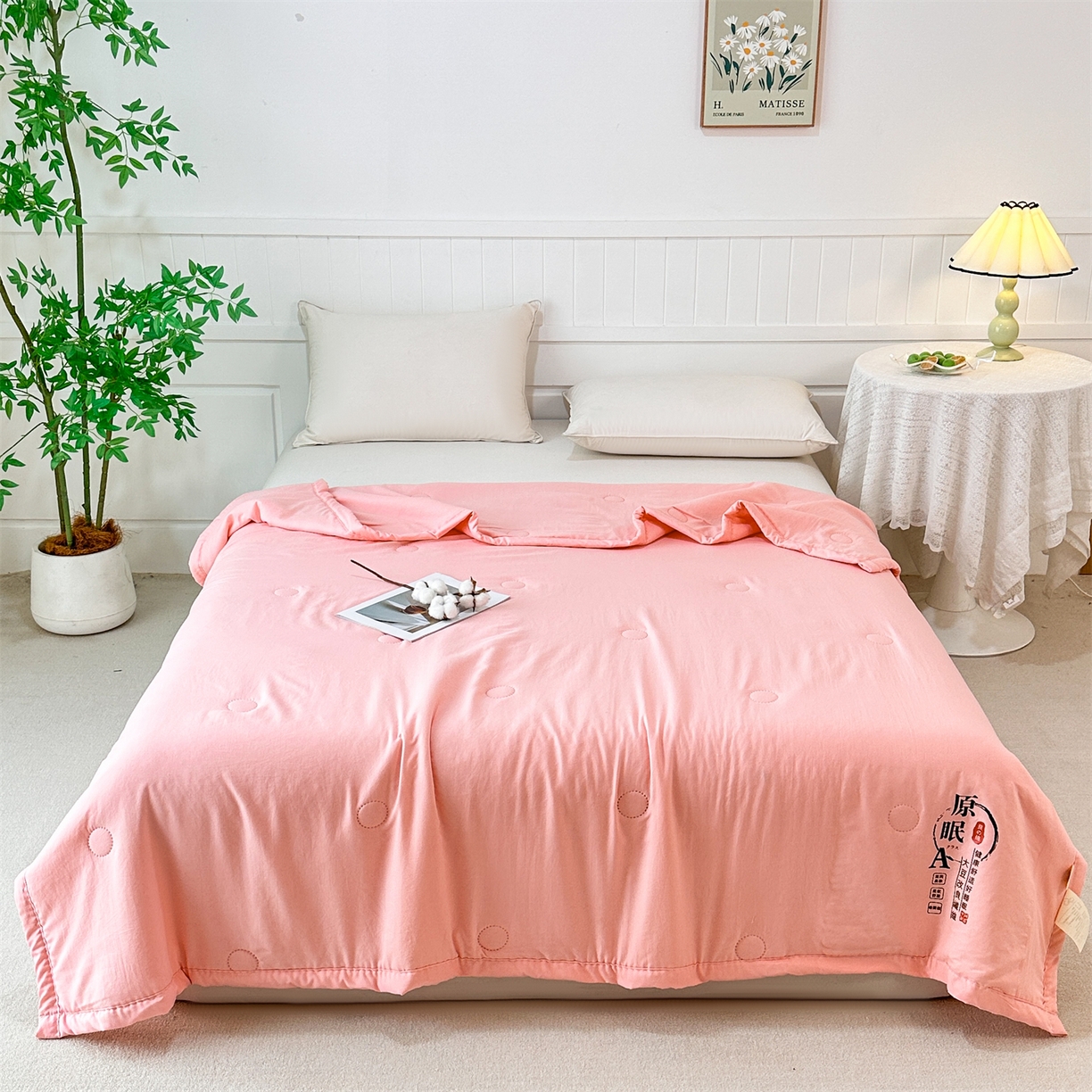 91家纺网 家纺一手货源 找家纺 （总）伊凡 2026新款纯色夏凉被空调被子薄盖毯被