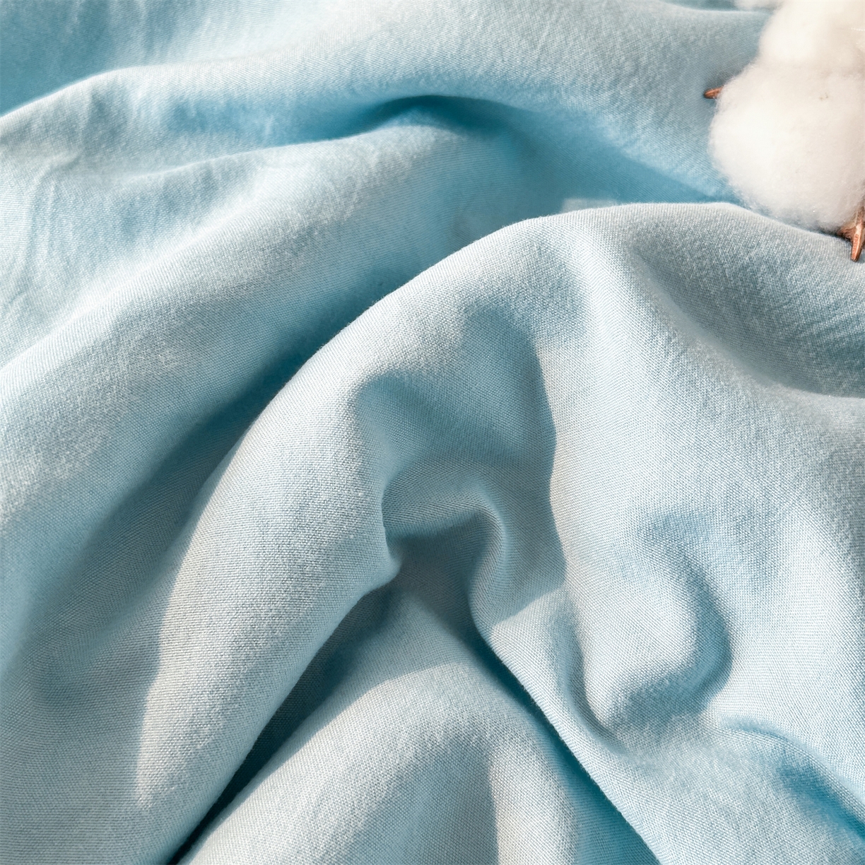 91家纺网 家纺一手货源 找家纺 伊凡 2026新款纯色夏凉被空调被子薄盖毯被 蓝绿