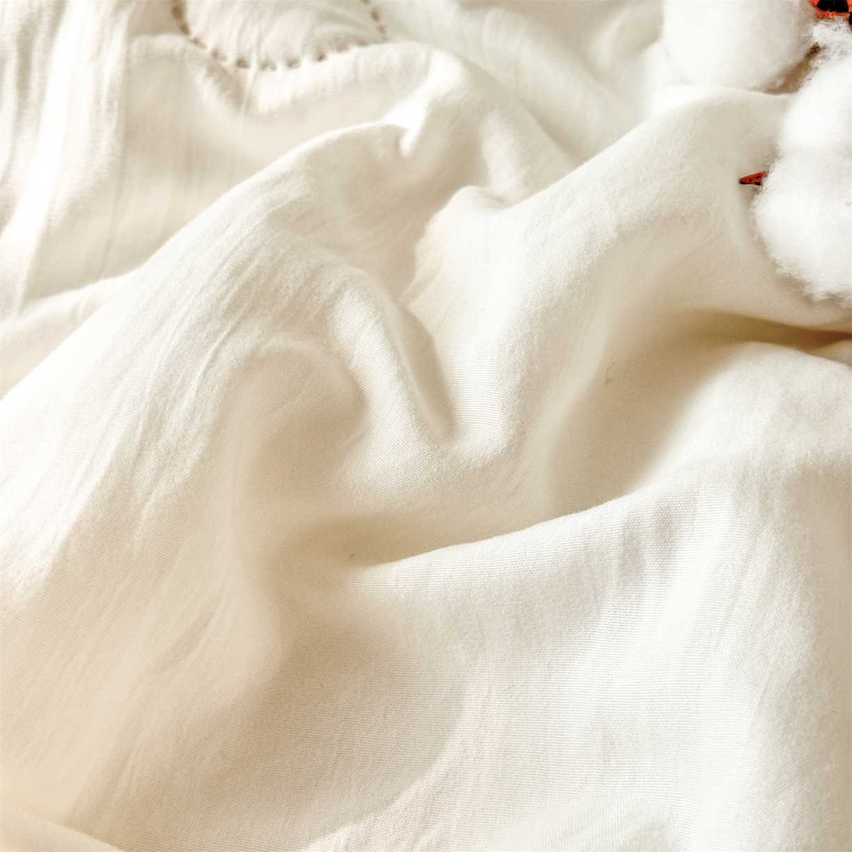 91家纺网 家纺一手货源 找家纺 伊凡 2026新款纯色夏凉被空调被子薄盖毯被 珍珠白