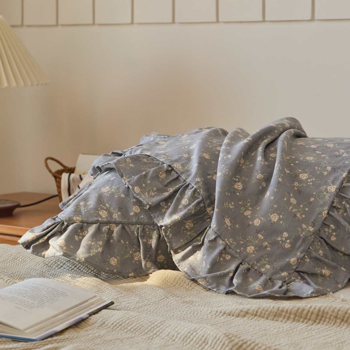 91家纺网 家纺一手货源 找家纺 百寐 2026全棉双层纱A类纯棉纱布花边加大50*80枕套48*74/40*60枕芯保护套 暮光之城