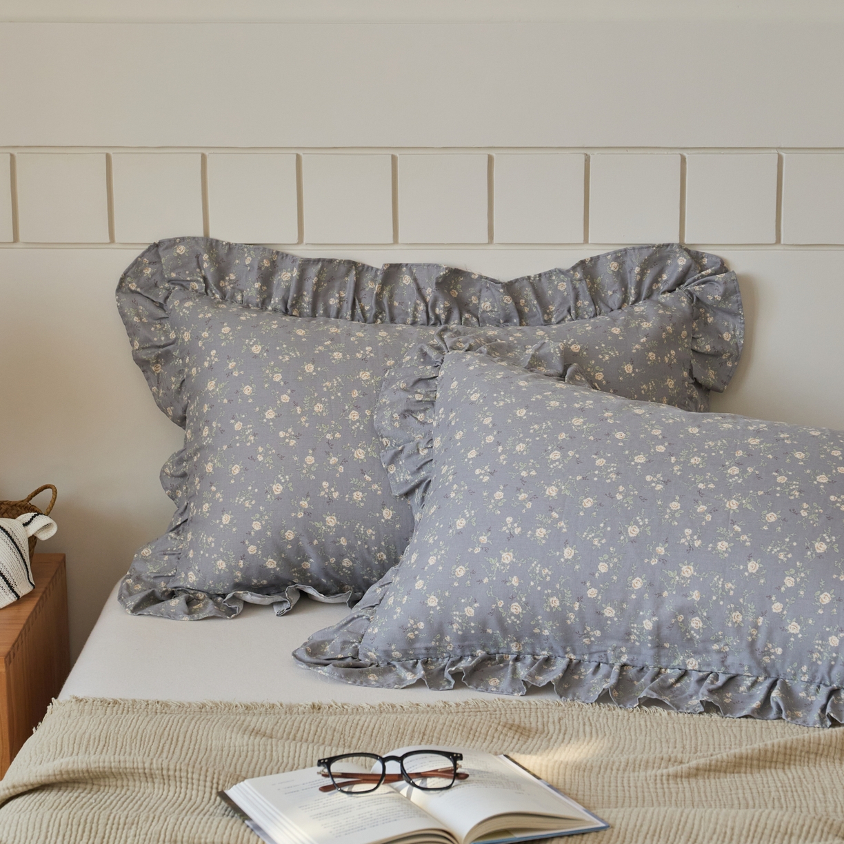 91家纺网 家纺一手货源 找家纺 百寐 2026全棉双层纱A类纯棉纱布花边加大50*80枕套48*74/40*60枕芯保护套 暮光之城