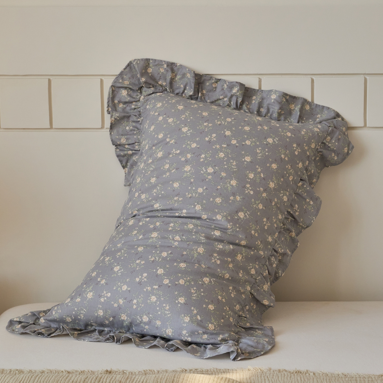 91家纺网 家纺一手货源 找家纺 百寐 2026全棉双层纱A类纯棉纱布花边加大50*80枕套48*74/40*60枕芯保护套 暮光之城