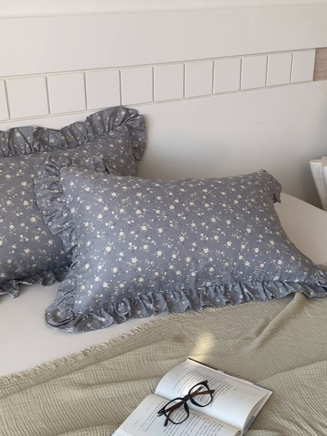 91家纺网 家纺一手货源 找家纺 百寐 2026全棉双层纱A类纯棉纱布花边加大50*80枕套48*74/40*60枕芯保护套 暮光之城