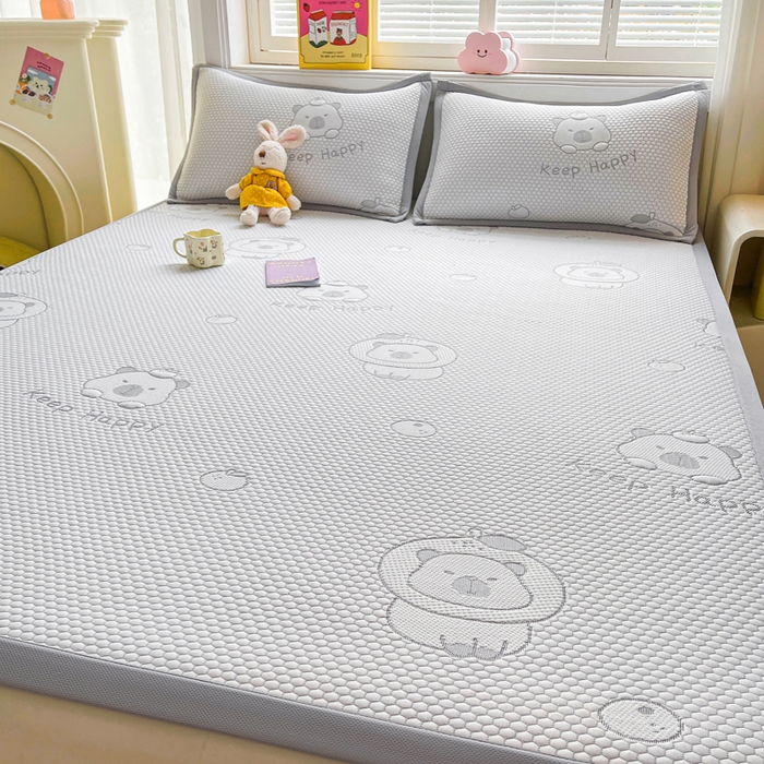 91家纺网 家纺一手货源 找家纺 （总）梵朴 2026新款直播A类冰豆豆凉席三件套凉豆豆软凉席可机洗空调席子-升级抗起球