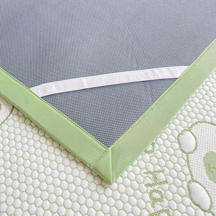 91家纺网 家纺一手货源 找家纺 梵朴 2026新款直播A类冰豆豆凉席三件套凉豆豆软凉席可机洗空调席子-升级抗起球 卡皮巴拉-绿